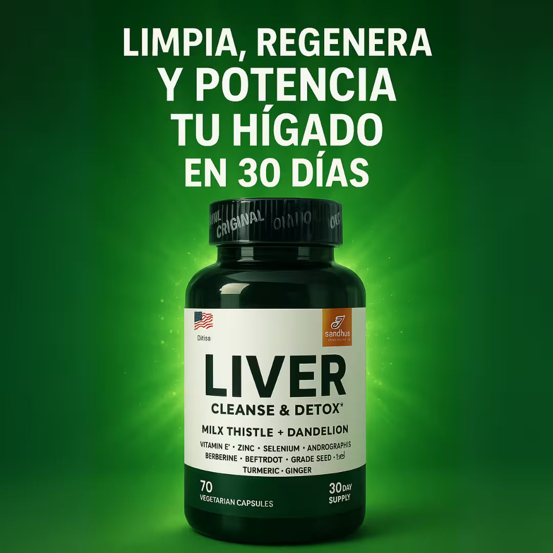 Liver Cleanse & Detox-Cuida tu hígado, gana energía y vive más ligero