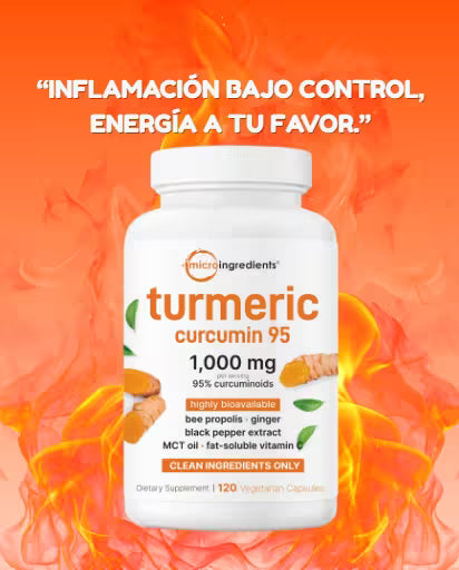 🟠TURMERIC CURCUMIN 95🟠INFLAMACION BAJO CONTROL ENERGIA A TU FAVOR🟠